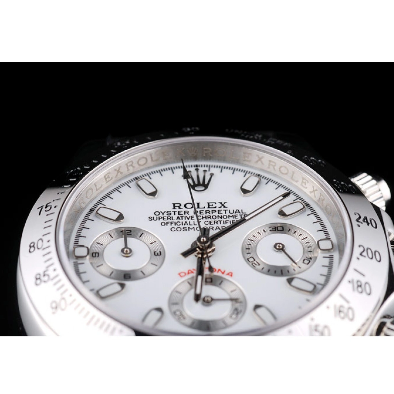 AAA Replica Watches Case Stainless Tachymeter Lady Rolex Steel Dial White Daytona 0821